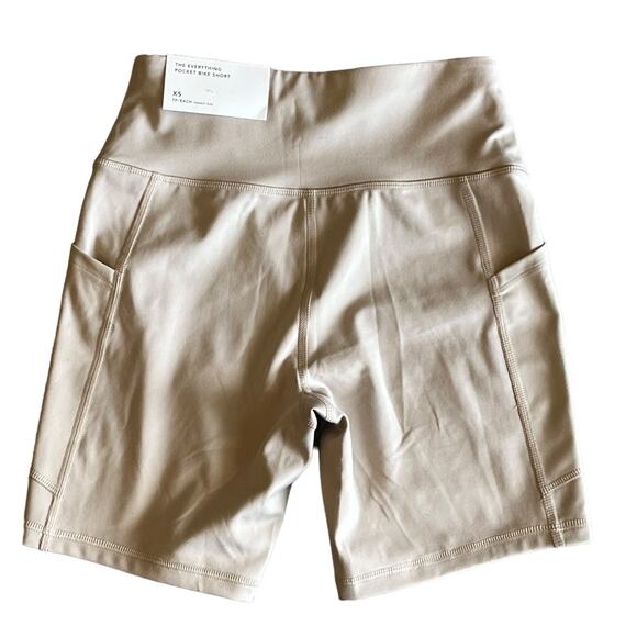 New American Eagle Women's Everything Pocket Fleece BIKE SHORT Pull On XS Cream - Picture 4 of 5